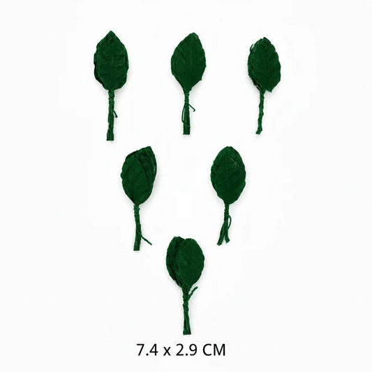 Extra Large Artificial Fabric Green Leaves