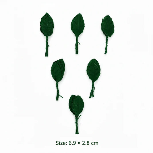 Large Artificial Fabric Green Leaves