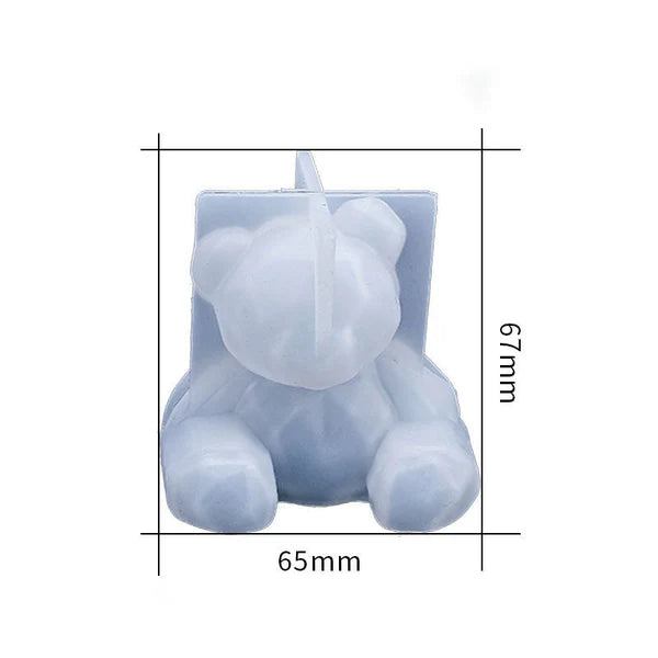 Seating Teddy Bear Candle Mould