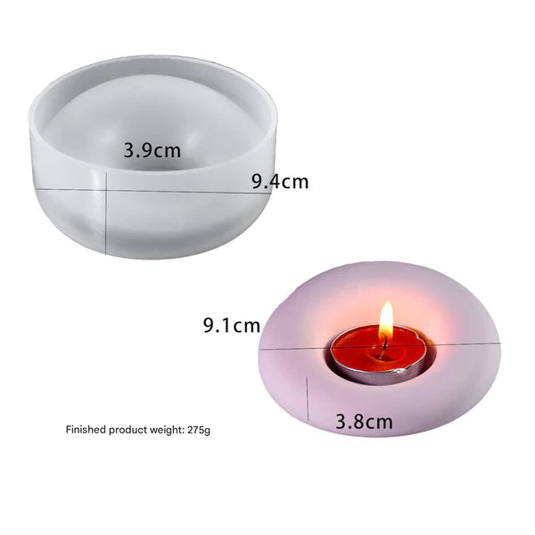 Unequal Circular Candle T-Light Holder Mould