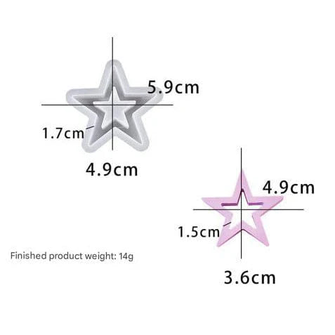 Hollow Star Small Mould