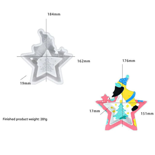 Santa Claus Star Mould