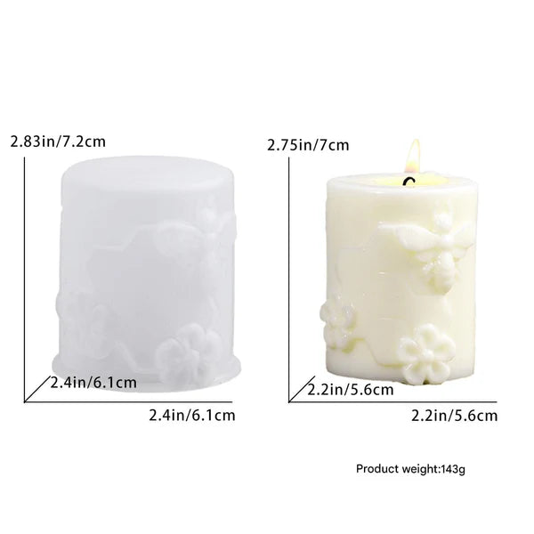 Honeycomb & Bee Theme Candle Mould