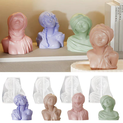 Girl Statue Candle Mould Mould