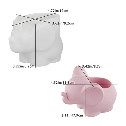 Elephant Planter Jar Mould