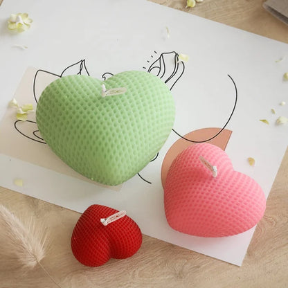 3D Heart Pattern Silicone Mould