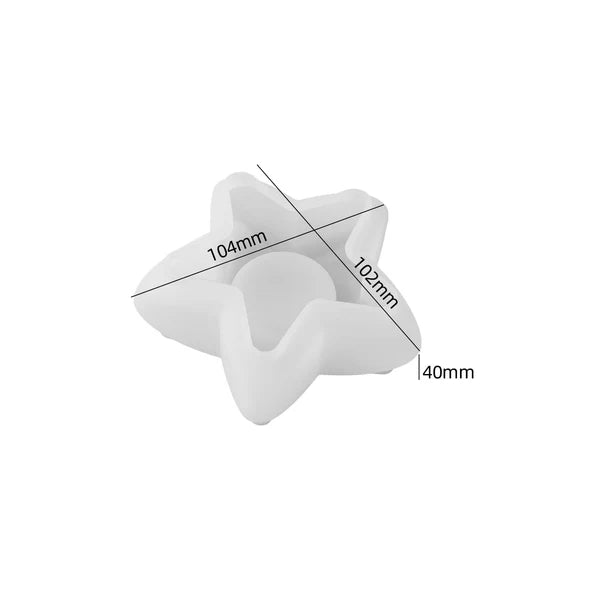 Star Shaped Tealight Candle Holder Silicone Mould