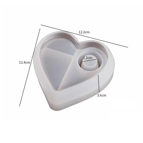 Heart-Shaped Tealight Holder Mould