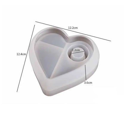 Heart-Shaped Tealight Holder Mould
