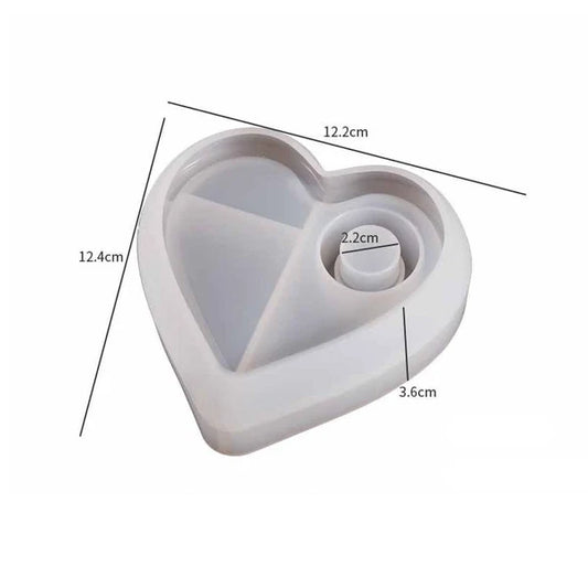 Heart-Shaped Tealight Holder Mould