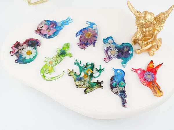 8-Cavity Animal Pendant Resin Silicone Mould