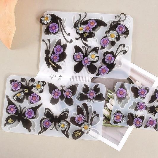 6-Cavity Butterfly Shaped Silicone Resin Mould
