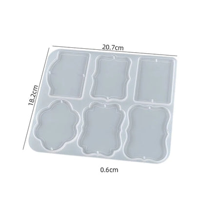 Cat/Dog Tag Keychain Silicone Resin Mould