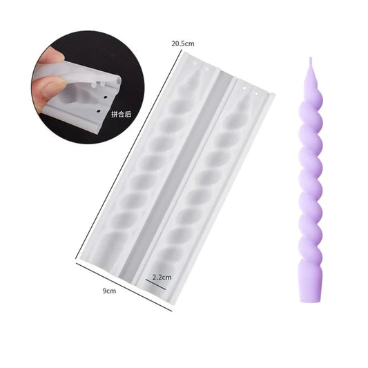 Twisted Spiral Pole Candle Mould