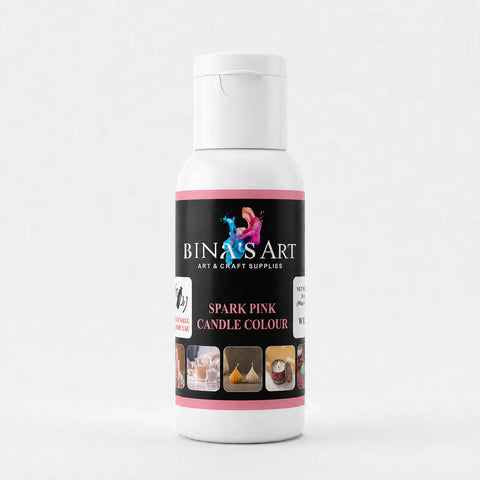Bina’s Art Spark Pink Candle Colour 30 g bottle