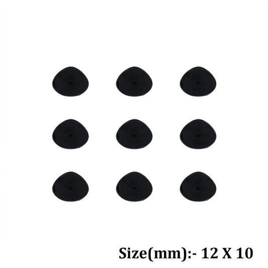 9.8 x 7.6 mm Teddy Nose Flat Base (Black)