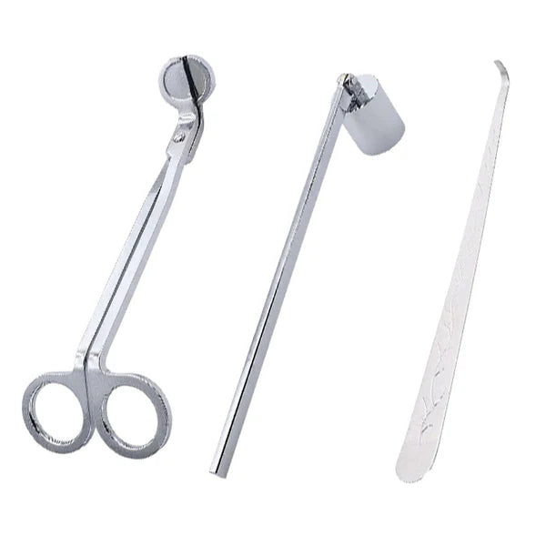 3-in-1 Candle Accessory Set – Trimmer, Dipper & Snuffer
