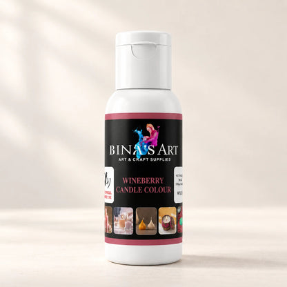 Wineberry Candle Colour bottle showing the original product label