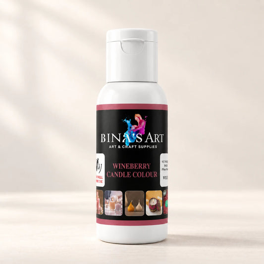 Wineberry Candle Colour bottle showing the original product label