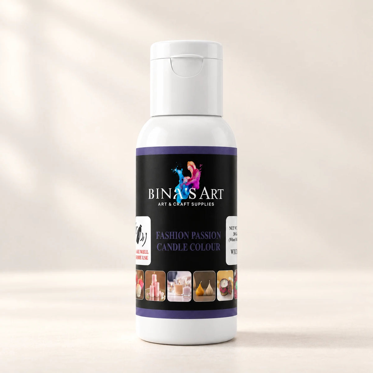 Fashion Passion Candle Colour bottle showing the original product label