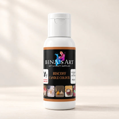 Biscoff Candle Colour bottle showing the original product label